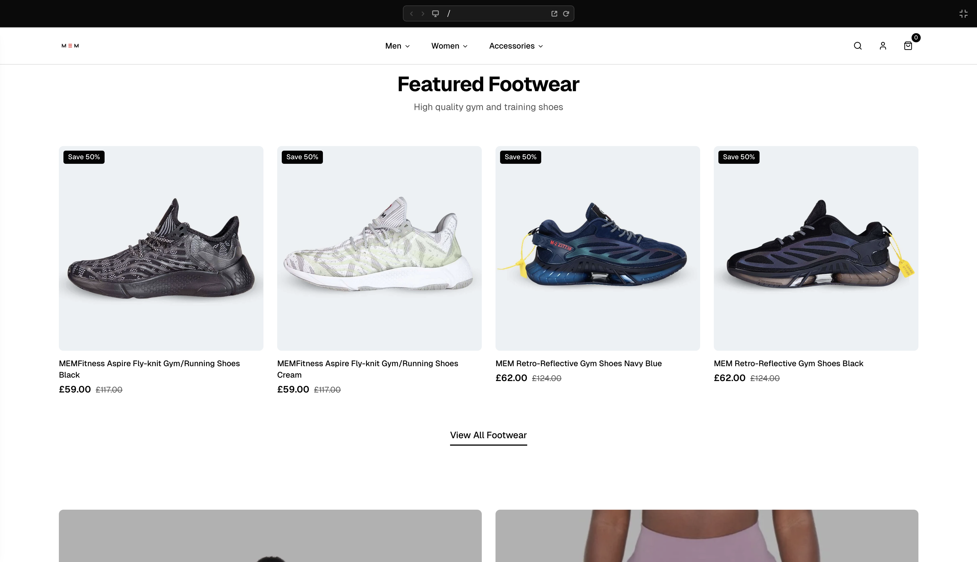 MEM Fitness Featured Footwear - Gym and training shoes